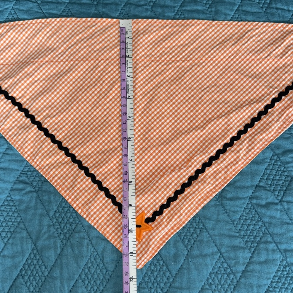 Dog Bandana with Ric Rac - Picture 4 of 4